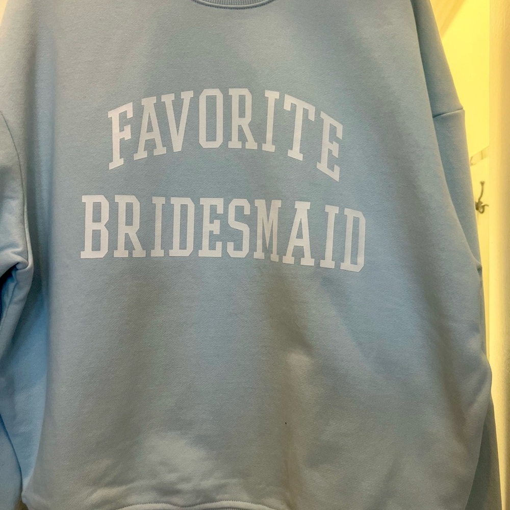 Favorite Daughter Light Blue Bridesmaid Hoodie - Picture 4 of 7